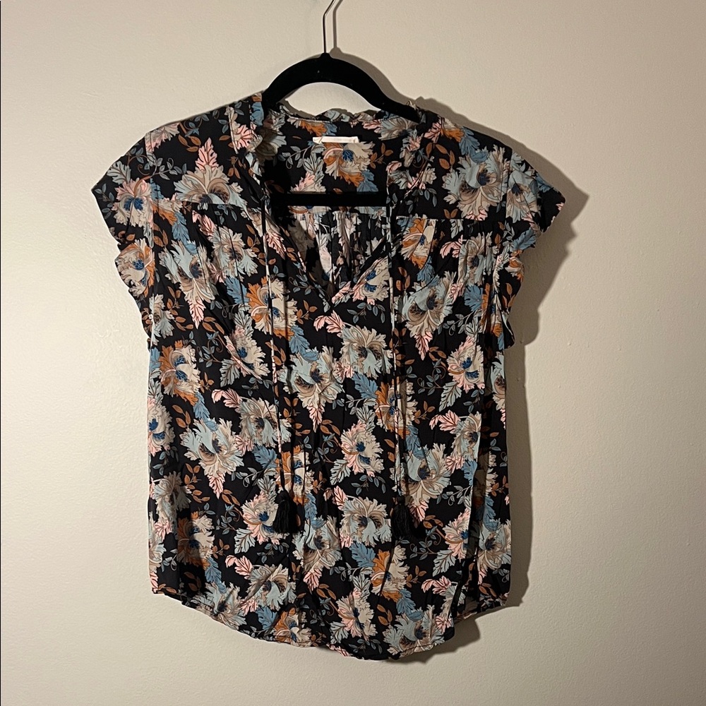 Lovestitch Black Floral Blouse